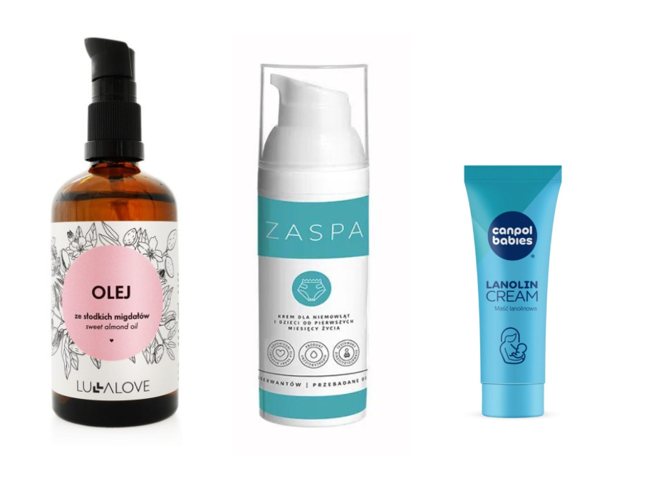 Must Have pielęgnacji - olejek, maść pieluszkowa oraz lanolina