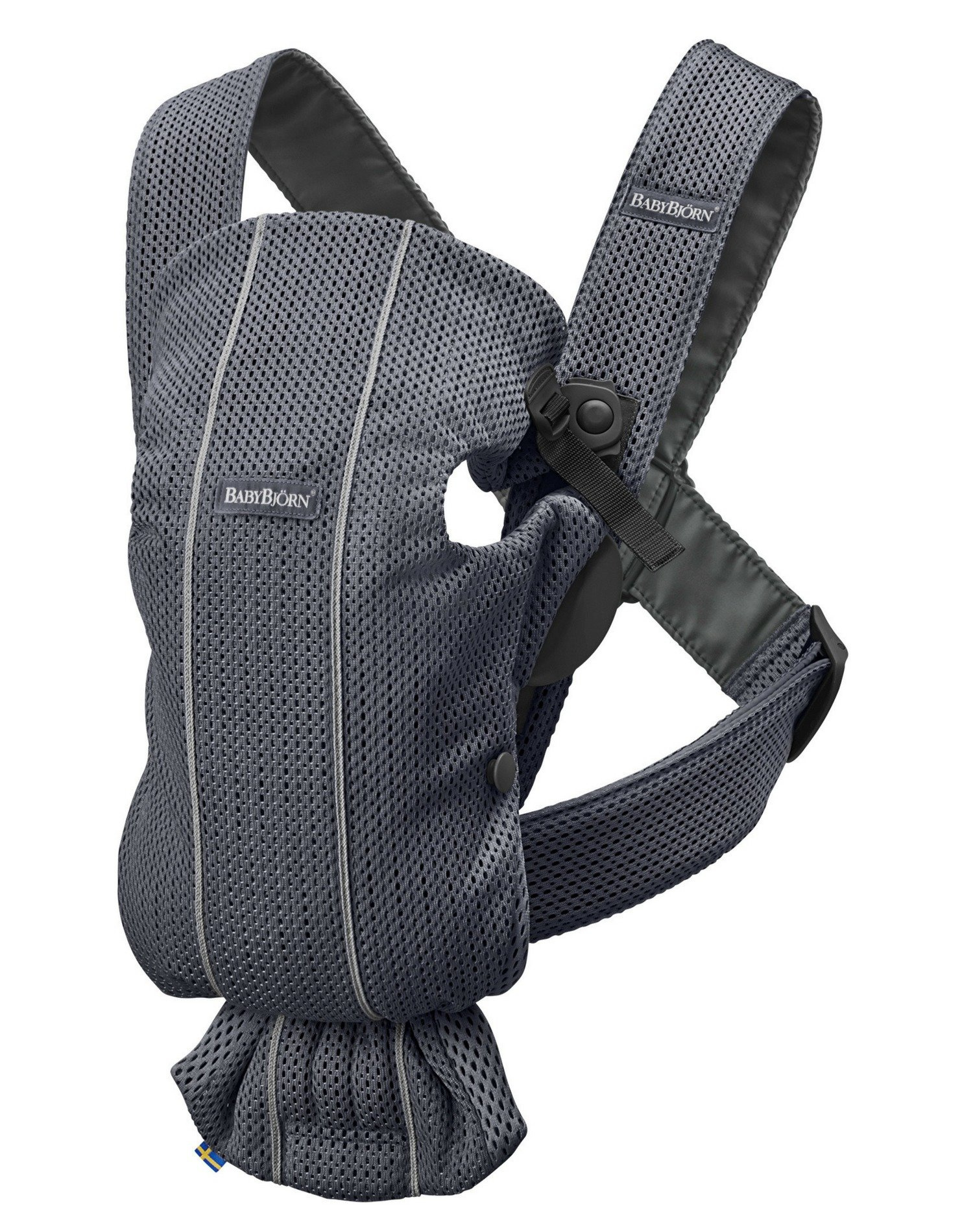 BABYBJORN MINI 3D Mesh – nosidełko, Antracytowy