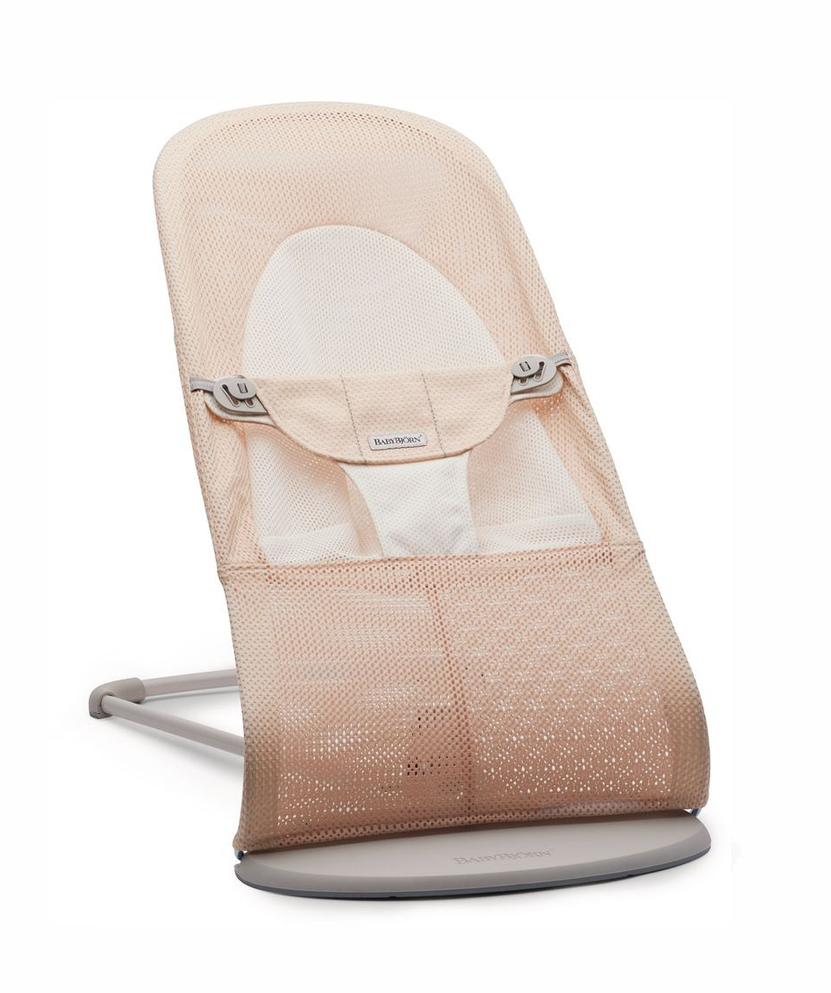 BABYBJORN - leżaczek BALANCE SOFT MESH - Różowy/Biały