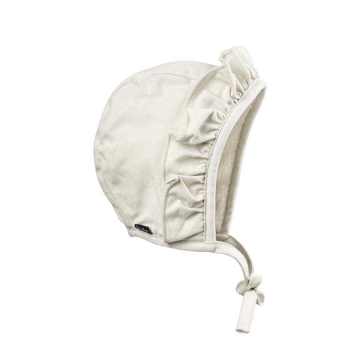 Elodie Details - Czapka Winter Bonnet - Creamy White - 1-2 lata