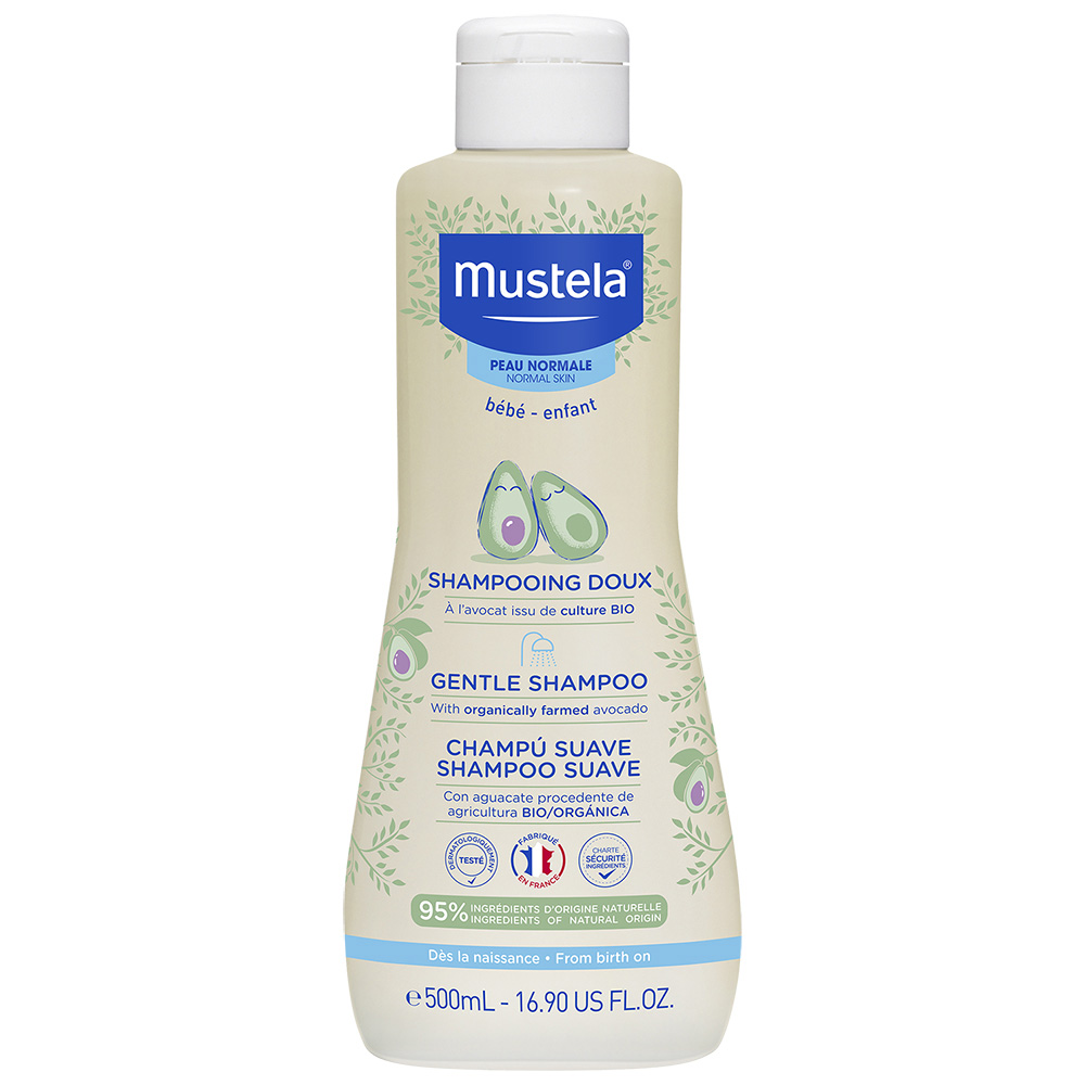 Mustela Bebe Enfant, delikatny szampon dla dzieci, od urodzenia, skóra normalna, 500 ml