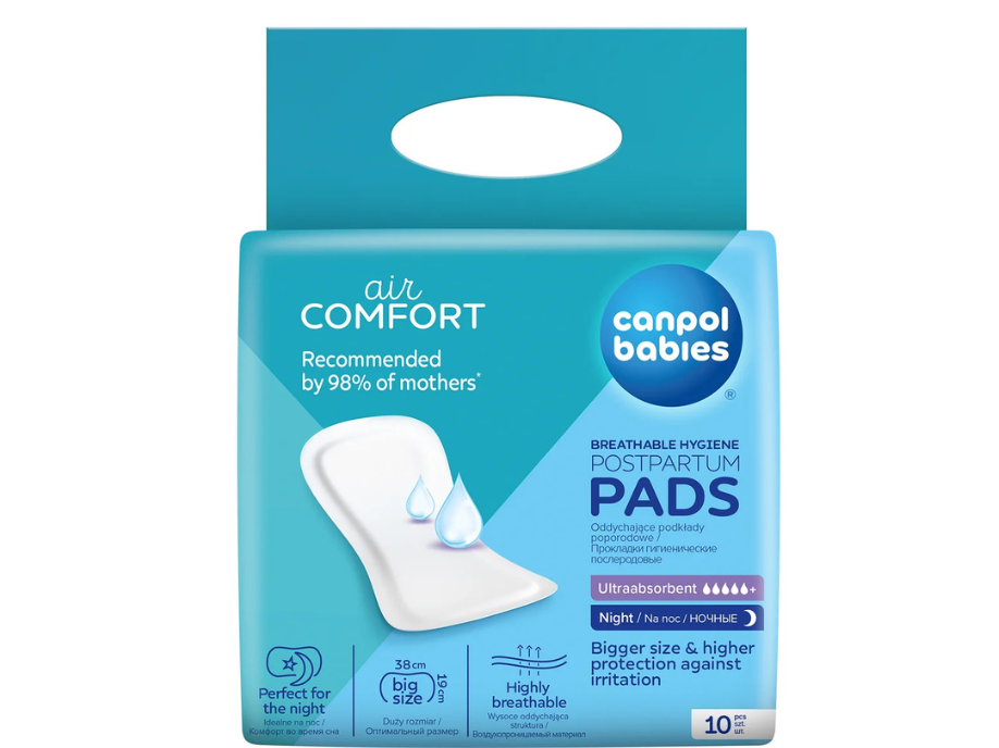 Canpol babies oddychające podkłady poporodowe na noc 10
