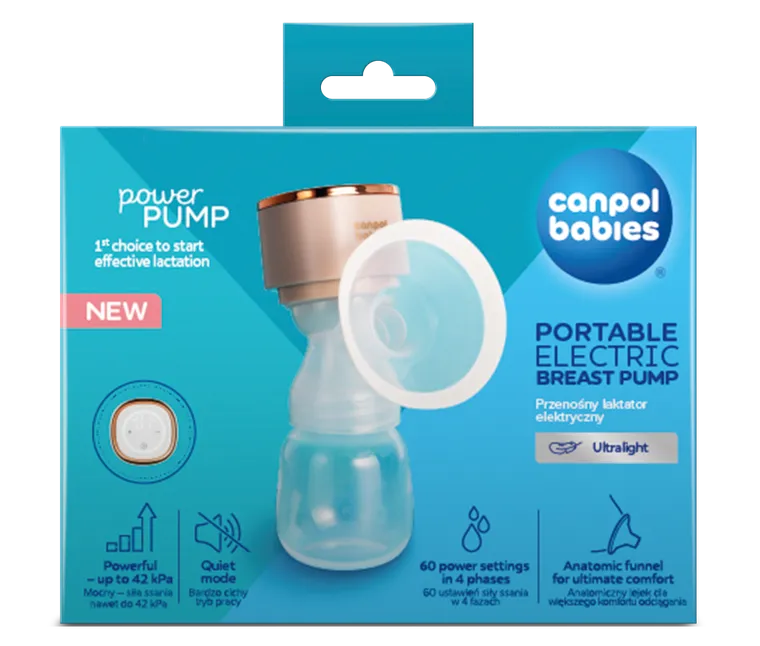 Canpol babies Przenośny laktator elektryczny PowerPump