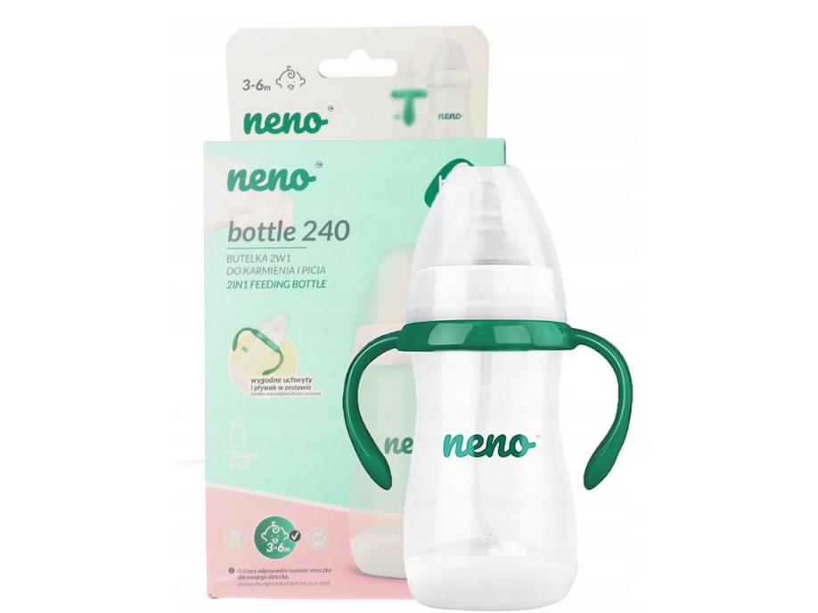 NENO BUTELKA ANTYKOLKOWA DO KARMIENIA I NAUKI PICIA 240ml